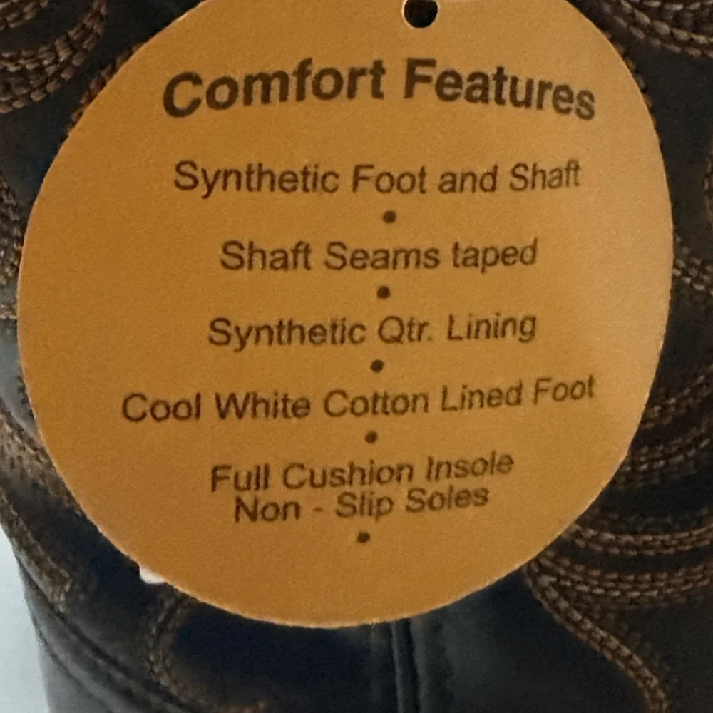 Smoky Mountain Boots Size Chart Poster